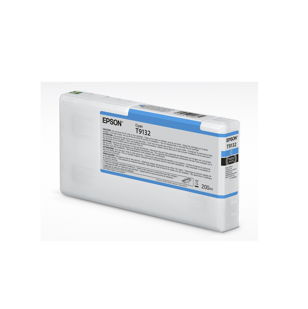 T9132 Cartucho de tinta Cian 200 ml para SC-P5000 STD y VIOLET. Seteico.