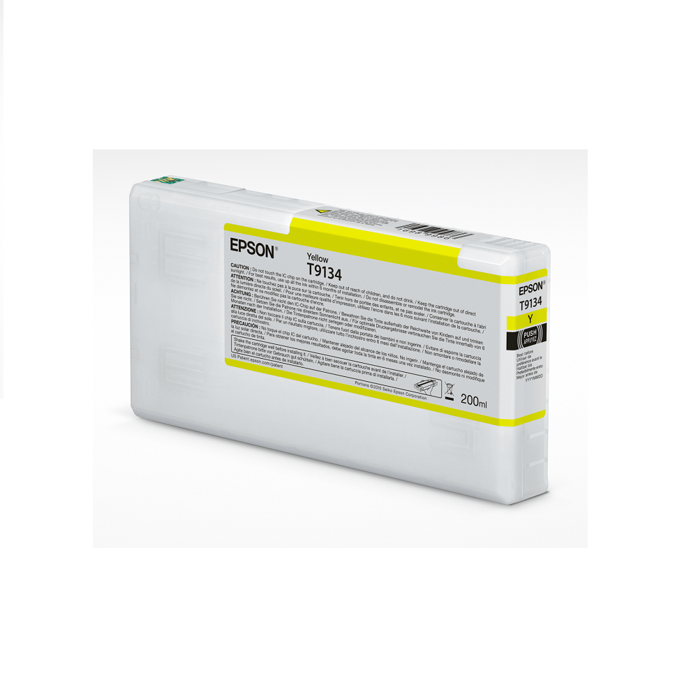 T9134 Cartucho de tinta Amarillo 200 ml para SC-P5000 STD y VIOLET. Seteico. Distribuidor oficial Epson.