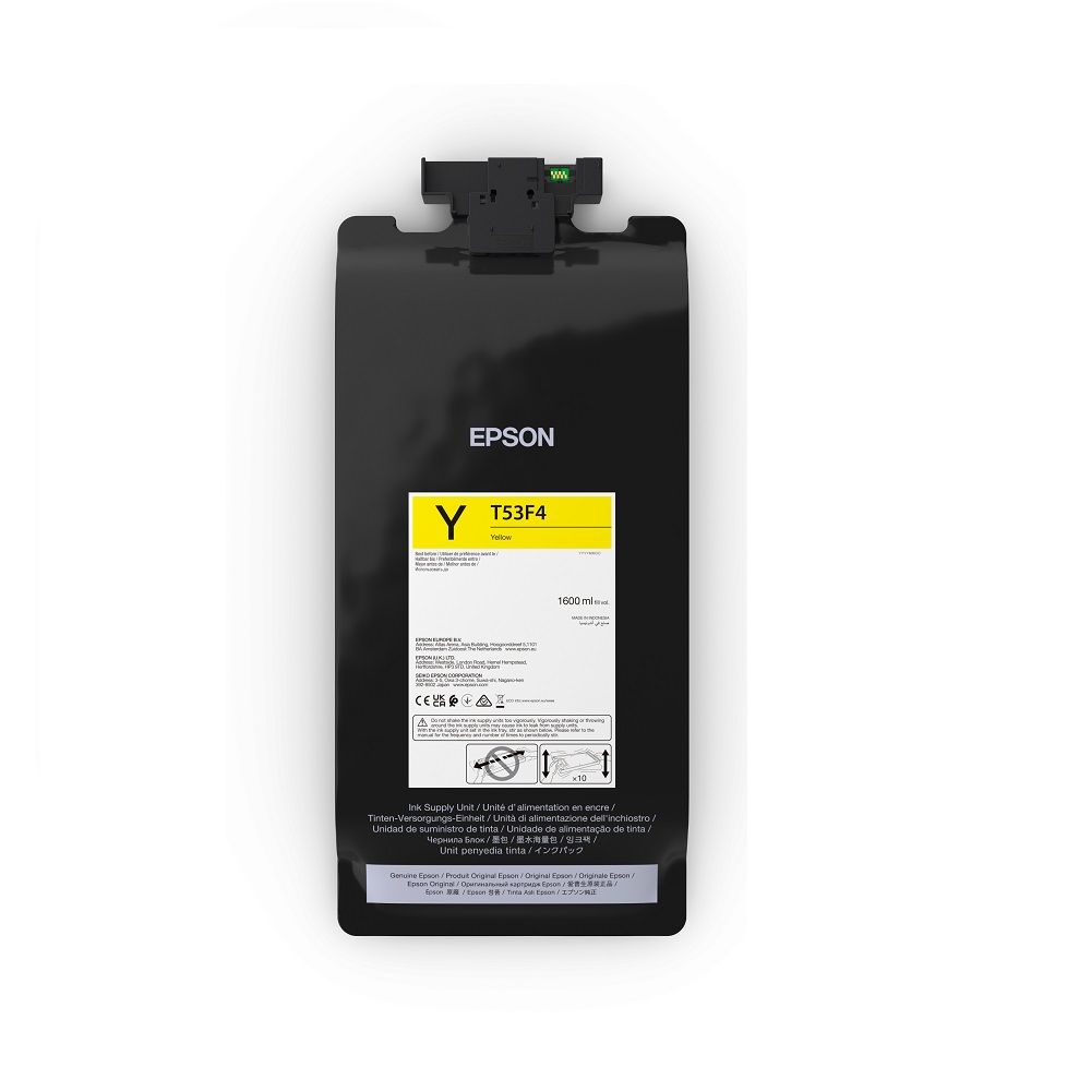 T53F4 Bolsa de tinta Amarilla (1,6l) T53F4 Bolsa de tinta Amarillo (1600ml). Original EPSON. Seteico.